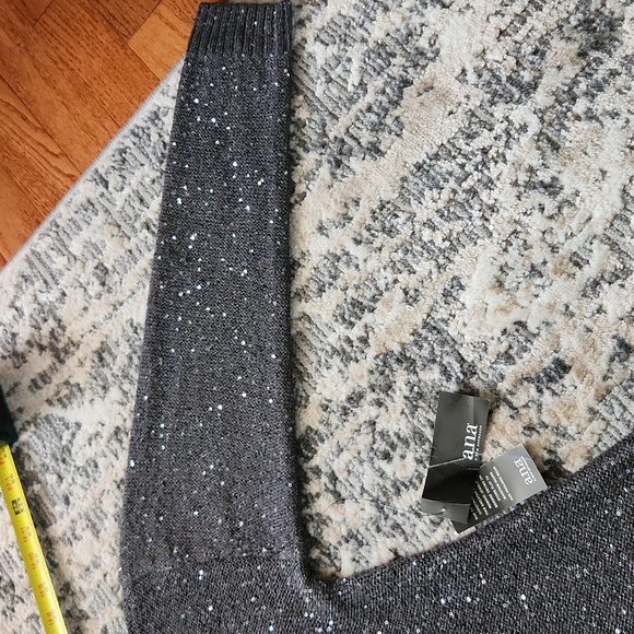 a.n.a. Castlerock Pewter Sequins Sweater - Picture 14 of 17